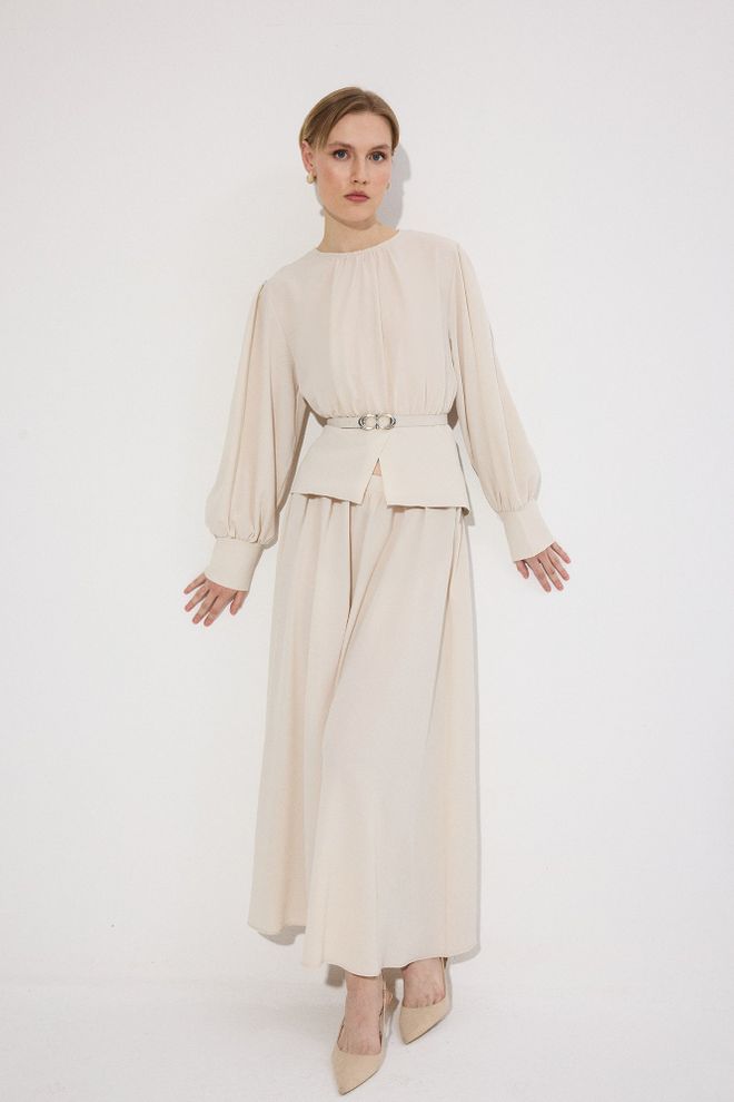 Touche Prive Ensemble Jupe Tunique Avec Ceinture Vêtements en gros 0