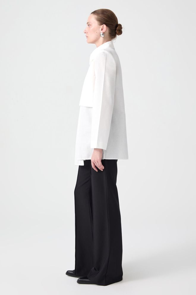 Touche Prive White Formal Elegant Casual Long Sleeve Shirt Wholesale Clothing Casual