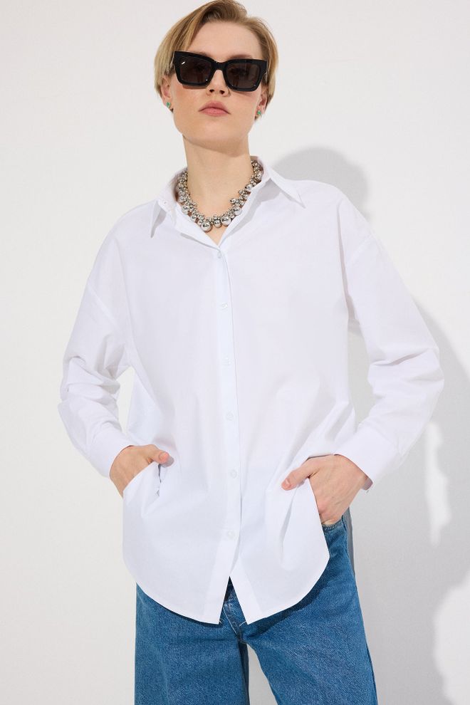 Touche Prive White Elegant Casual Formal Shirt Wholesale Clothing Formal