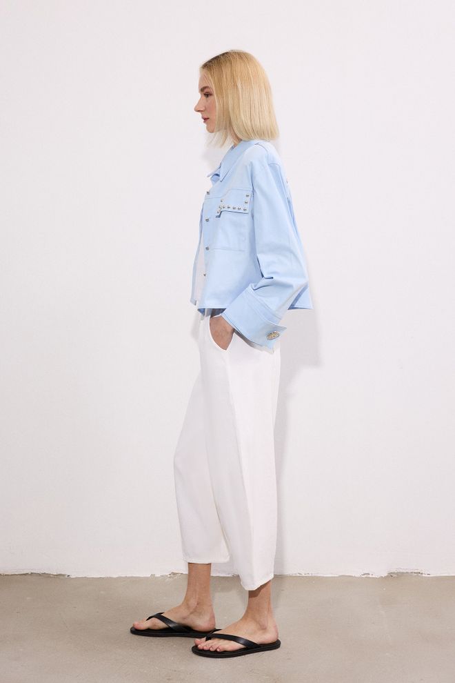 Touche Prive Calças Brancas Casuais Modestas Roupa De Rua Harem Roupas por atacado Casual