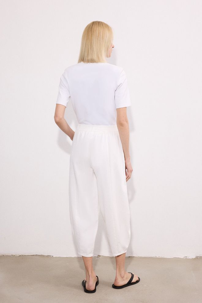 Touche Prive Calças Brancas Casuais Modestas Roupa De Rua Harem Roupas por atacado 5