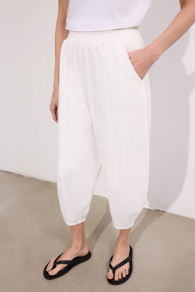 Touche Prive Calças Brancas Casuais Modestas Roupa De Rua Harem Roupas por atacado Primavera