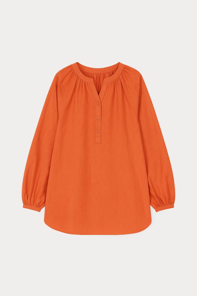 Touche Prive Orange Casual Elegant Vintage Tunic Wholesale Clothing Casual