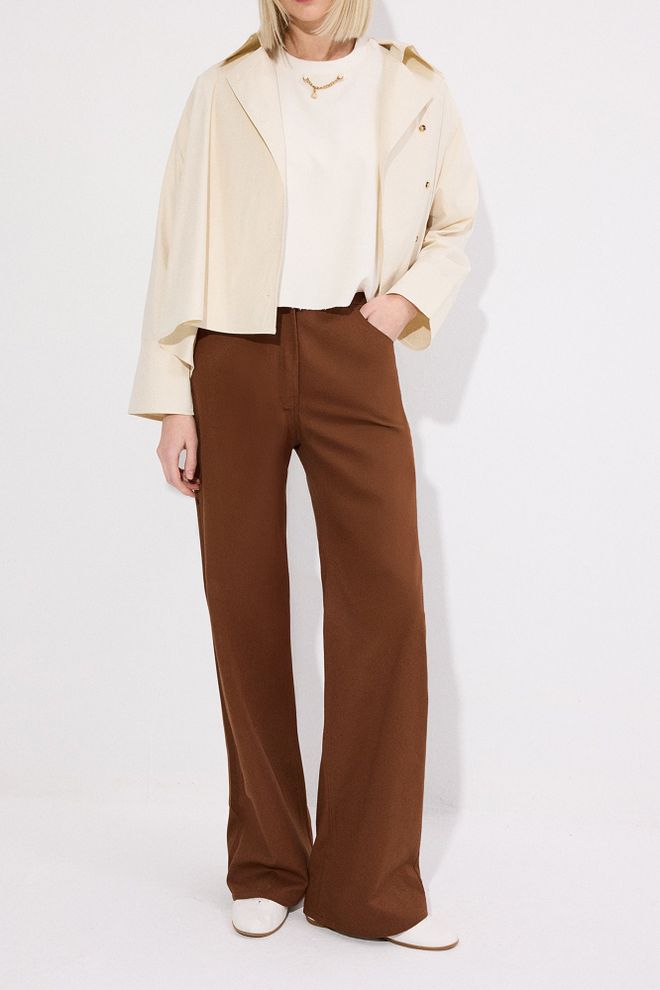 Touche Prive Brown Palazzo Pants Wholesale Clothing Lounge