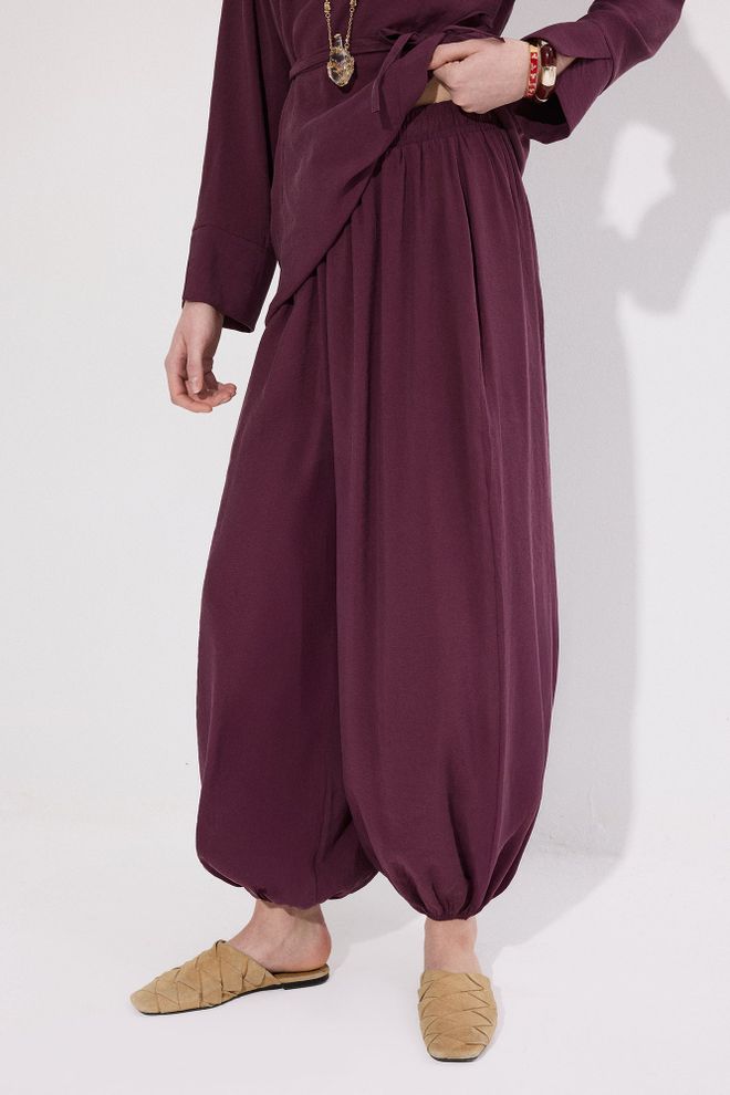 Touche Prive Conjunto Rojo Clarete Atuendo Modesto Elegante Casual Ropa al por mayor Casual