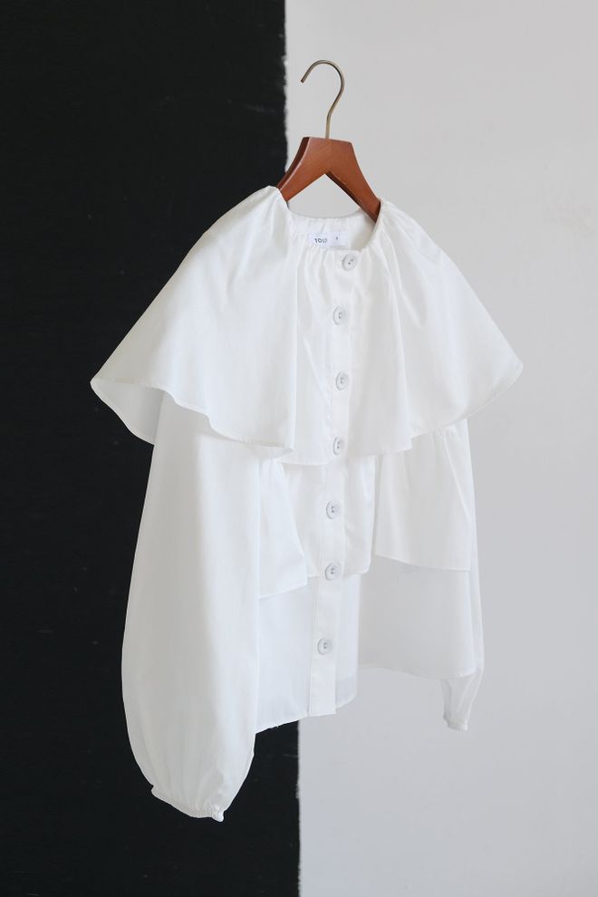 Touche Prive White Elegant Formal Vintage Shirt Wholesale Clothing 1