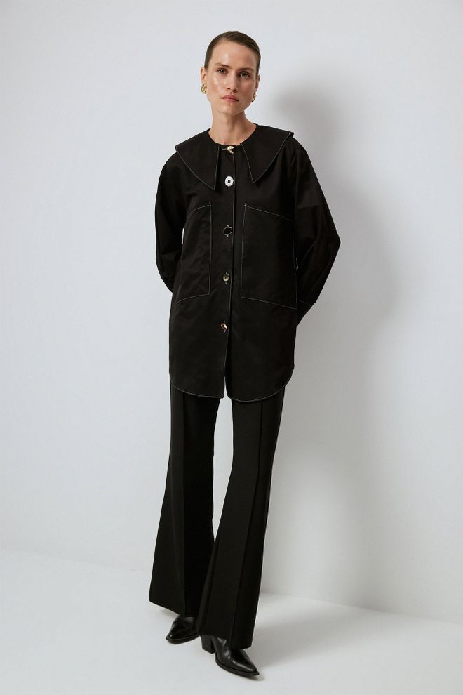 Touche Prive Black Formal Buttoned Long Sleeve Shirt Wholesale Clothing 1