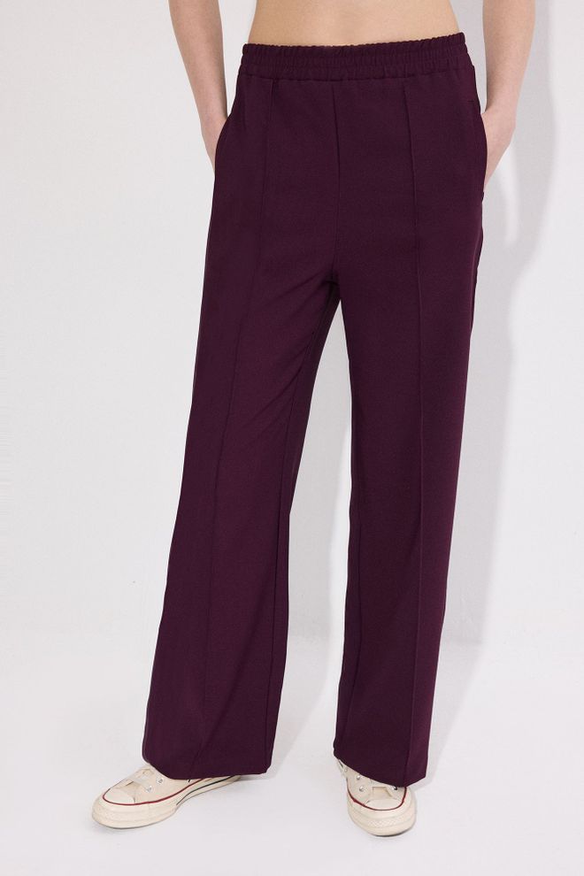Touche Prive Claret Red Palazzo Pants Wholesale Clothing Lounge