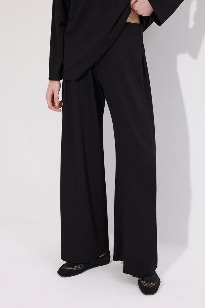 Touche Prive Conjunto Palazzo Negro Elegante Ropa al por mayor Modesto