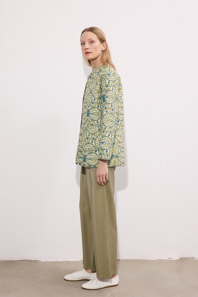 Touche Prive Khaki Overshirt Jacket Wholesale Clothing 1