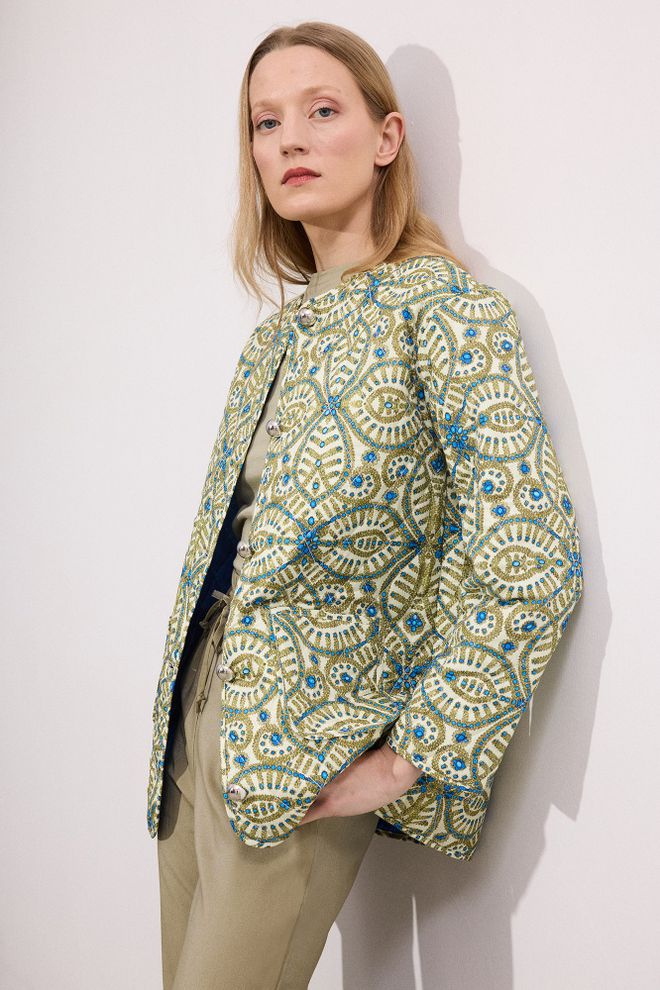 Touche Prive Khaki Overshirt Jacket Wholesale Clothing Lounge