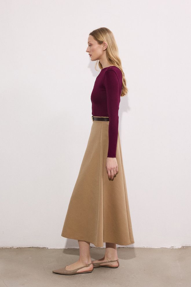 Touche Prive Bordo Crvena Elegantna Uski Kroj Bluza Veleprodaja odjeće Formalni