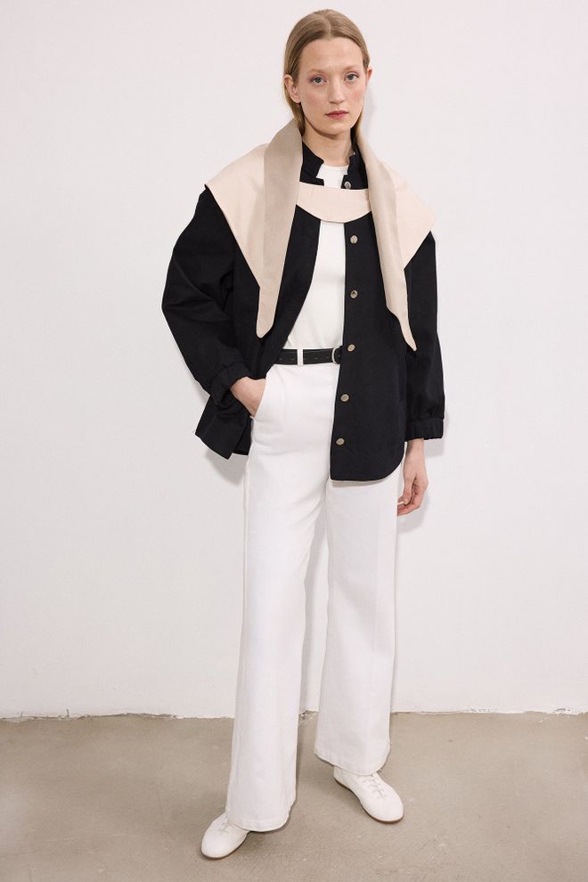 Touche Prive Црна Оверсизед Неформална Јакна Схацкет Велепродаја одеће Неформалан