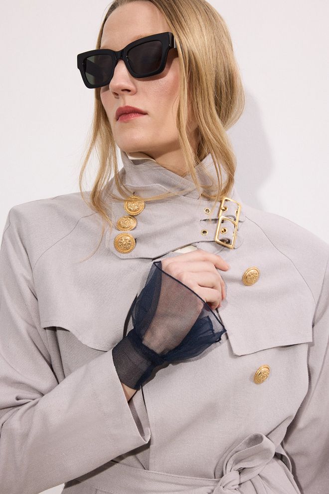 Touche Prive Manșetă Organza Cu Volane Îmbrăcăminte cu ridicata 0