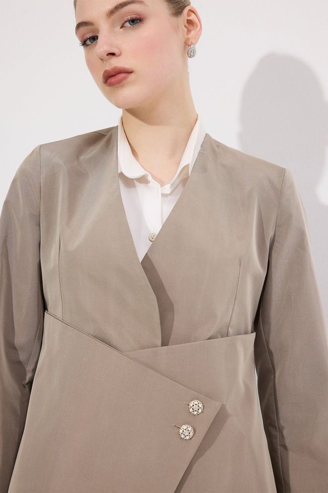 Touche Prive Beige Formal Elegant Suit Wholesale Clothing Spring