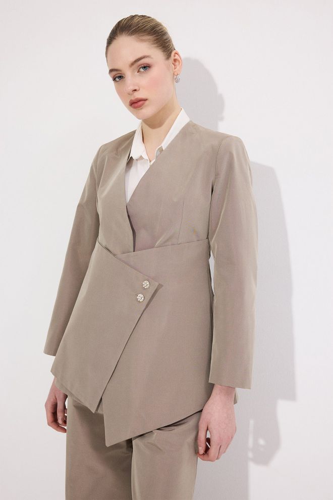 Touche Prive Beige Formal Elegant Suit Wholesale Clothing Work