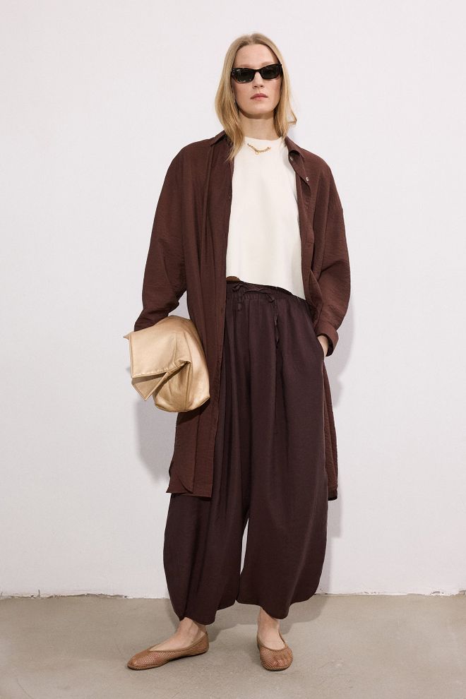 Touche Prive Hlače Z Elastičnim Pasom Oblačila na debelo 0