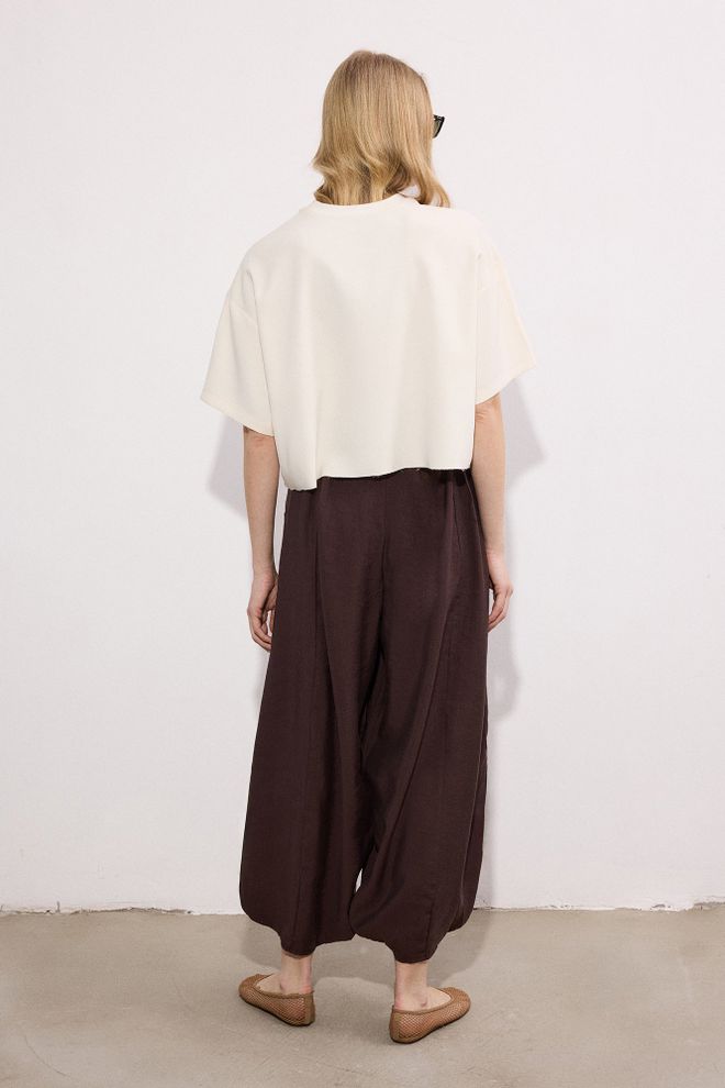 Touche Prive Brown Boho Casual Elegant Pants Wholesale Clothing Spring