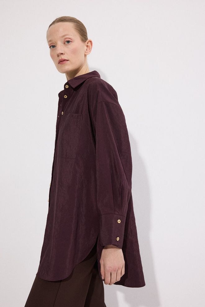 Touche Prive Claret Red Shirt Wholesale Clothing Formal