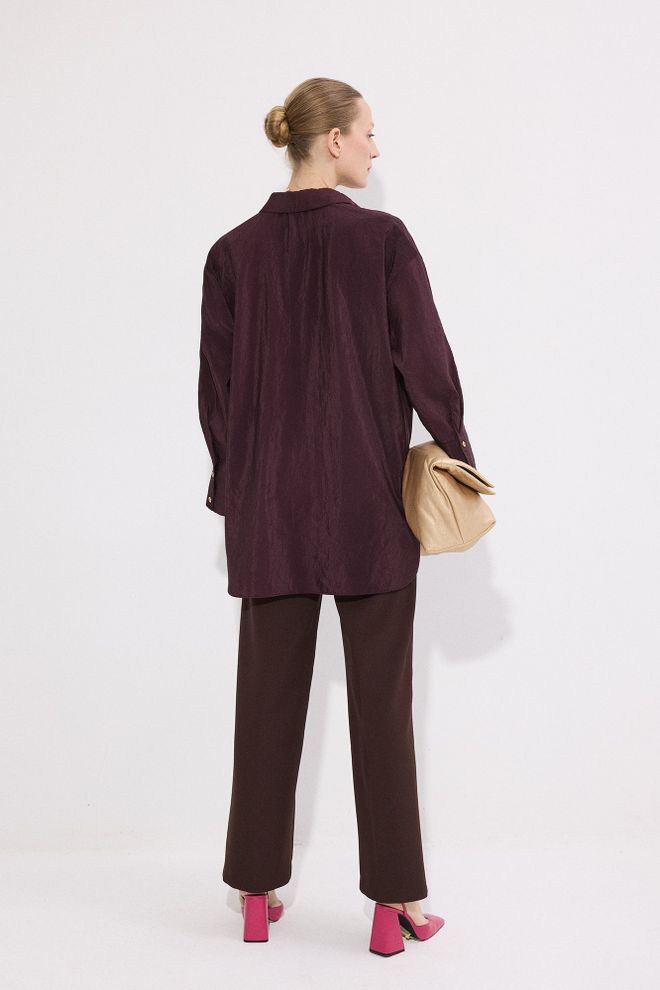 Touche Prive Claret Red Shirt Wholesale Clothing 5