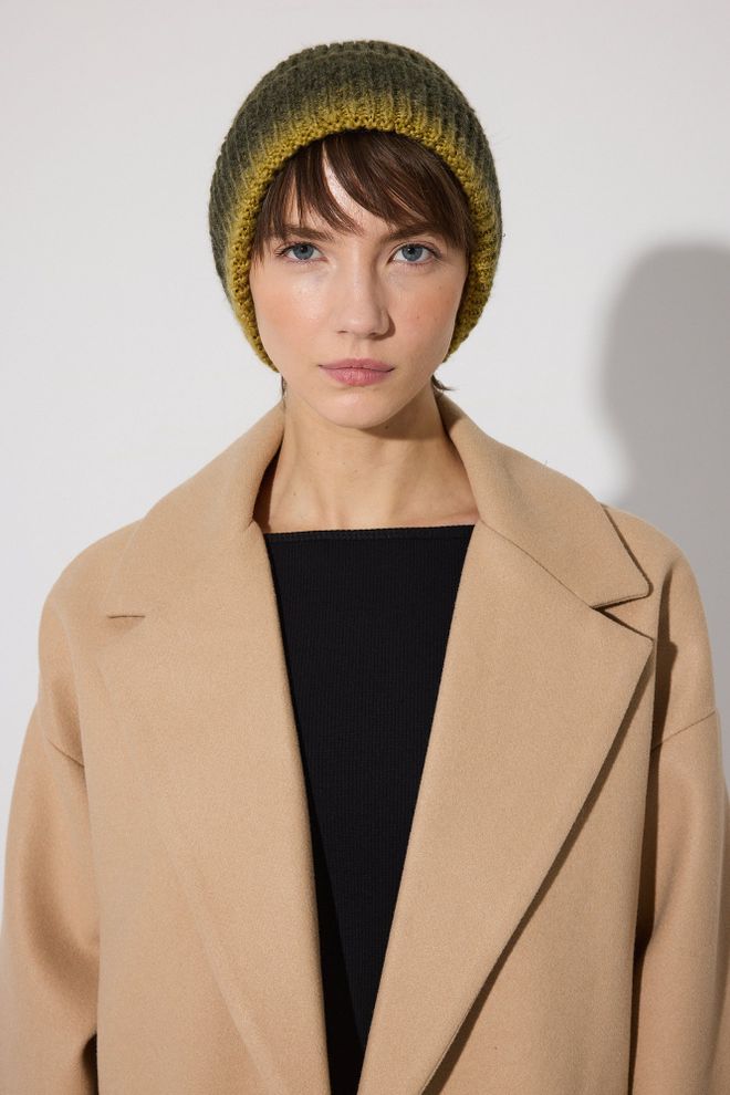 Touche Prive Boina Ombre Verde Estilo Vintage Casual Streetwear Roupas por atacado 1