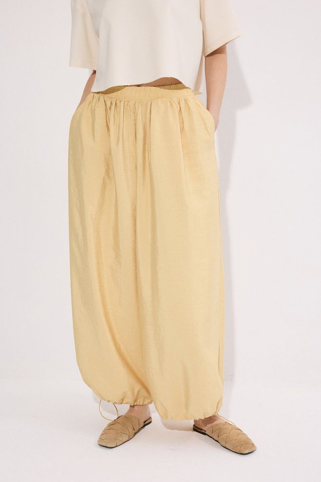 Touche Prive Yellow Harem/Genie Pants With Balloon Leg Wholesale Clothing Casual