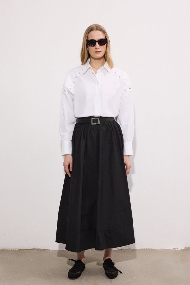 Touche Prive Elastic Waist Skirt Wholesale Clothing 0