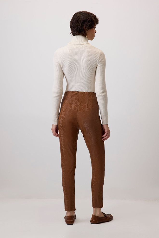 Touche Prive Brown Elegant Casual Leggings Wholesale Clothing 1