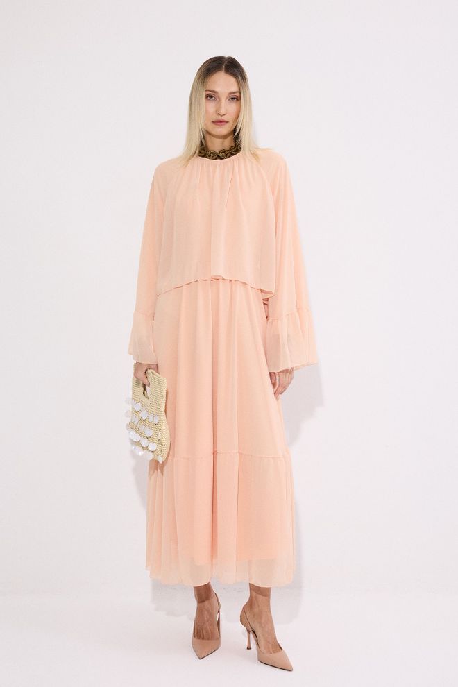 Touche Prive Beige A Line Modest Elegant Formal Dress Wholesale Clothing Lounge