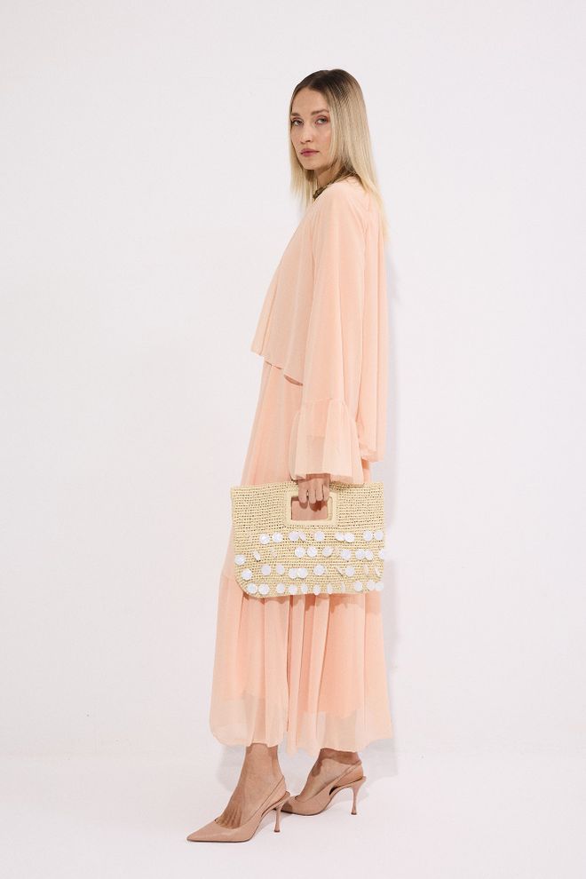 Touche Prive Beige A Line Modest Elegant Formal Dress Wholesale Clothing Spring