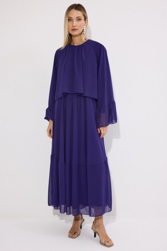 Touche Prive Purple Modest Elegant Formal A Line Maxi Dress Wholesale Clothing 1