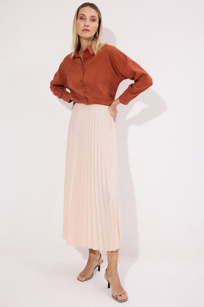 Touche Prive Brown Casual Formal Elegant Shirt Wholesale Clothing Lounge