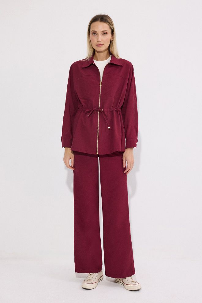 Touche Prive Conjunto Rojo Clarete Ropa al por mayor Casual