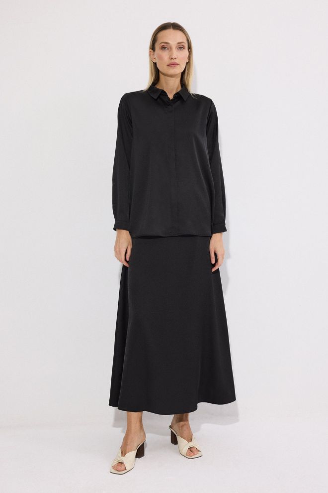 Touche Prive Црн Елегантан Скроман Комплет Велепродаја одеће скроман