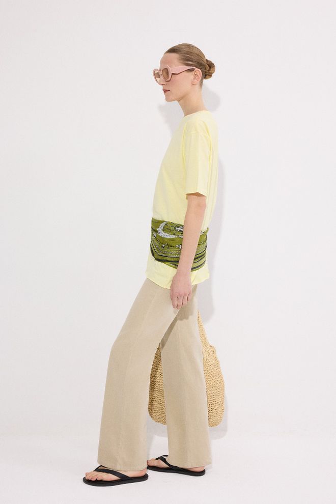 Touche Prive Yellow Casual Streetwear Shirt Wholesale Clothing Spring