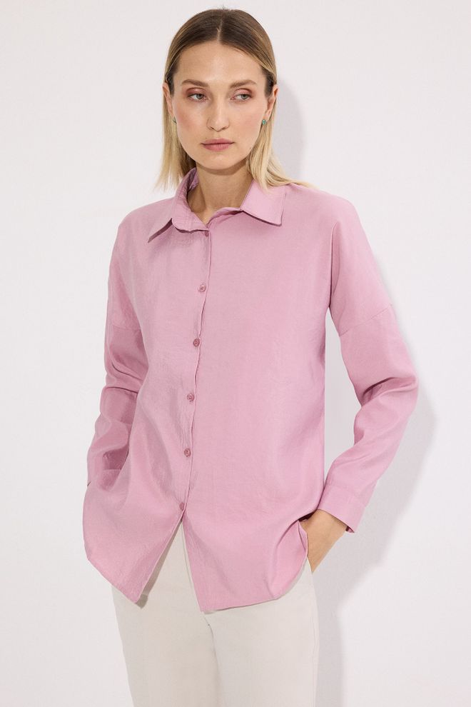 Touche Prive Pink Casual Elegant Shirt Wholesale Clothing Lounge