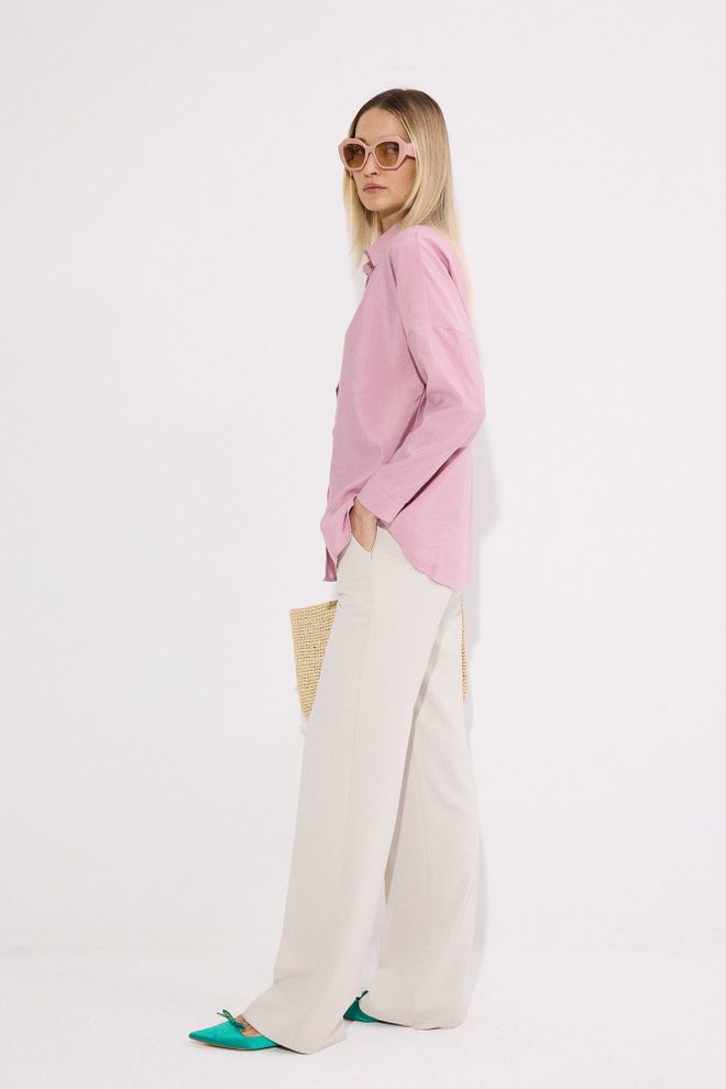 Touche Prive Pink Casual Elegant Shirt Wholesale Clothing 1