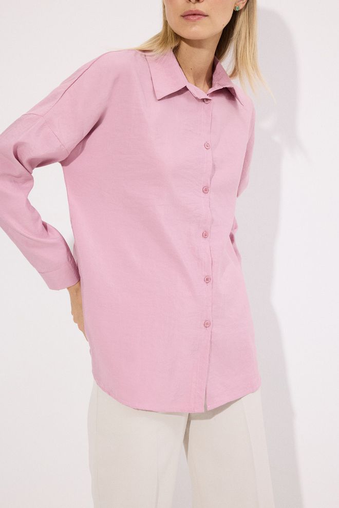 Touche Prive Pink Casual Elegant Shirt Wholesale Clothing Spring