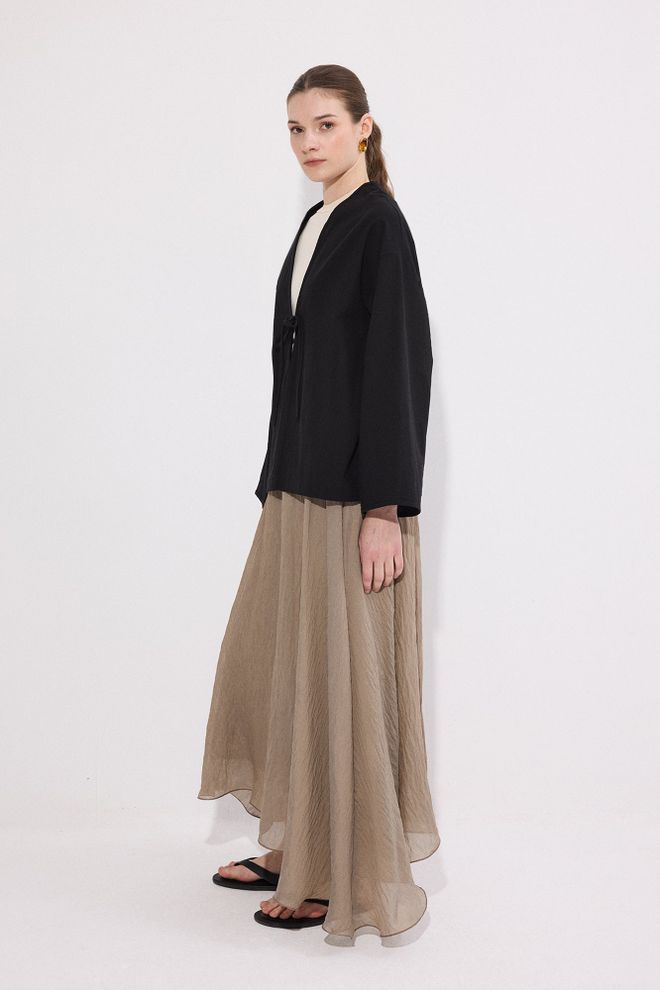 Touche Prive Black Kimono With Ethnic & Elegant Style Wholesale Clothing 1