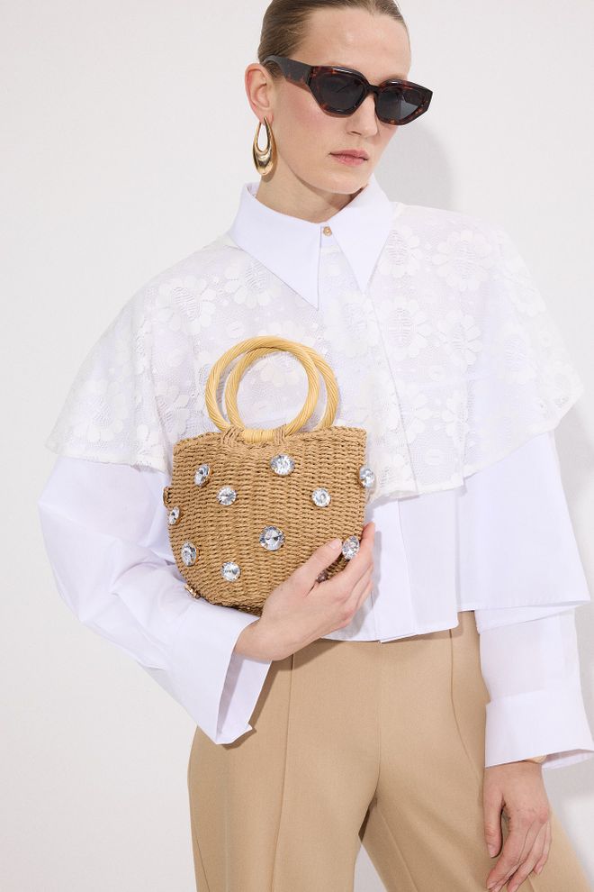 Touche Prive Λεπτομερής Ψάθινη Τσάντα Αξεσουάρ Χονδρικό εμπόριο ενδυμάτων 0