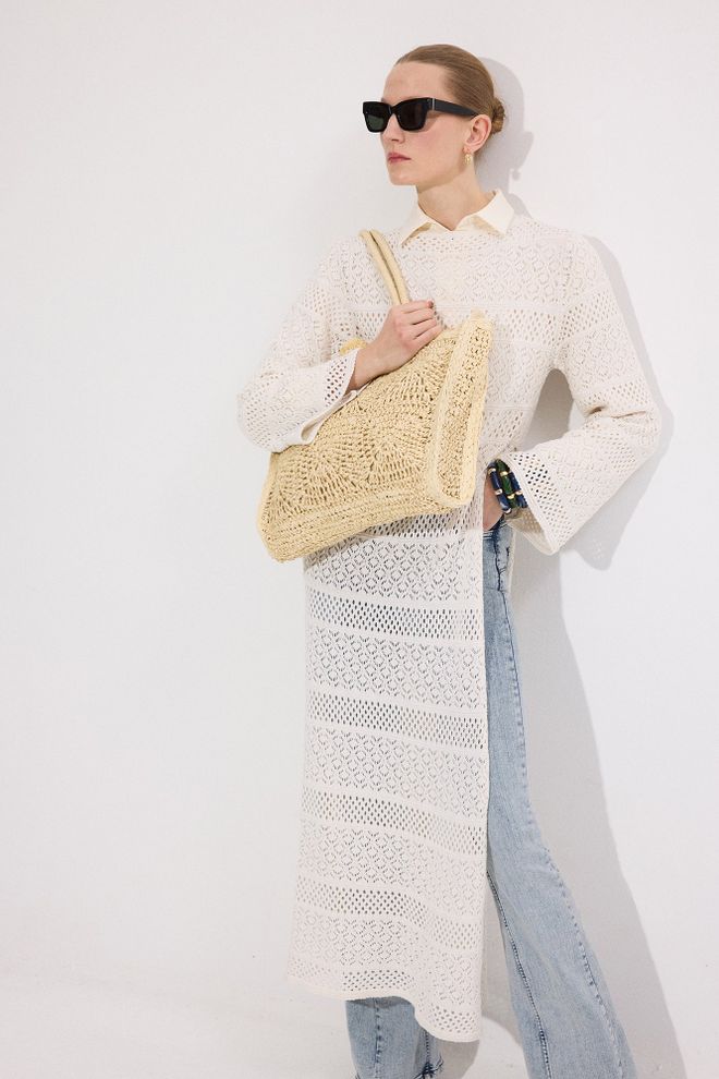 Touche Prive Τσάντα Με Ψάθινο Μανίκι Χονδρικό εμπόριο ενδυμάτων 0