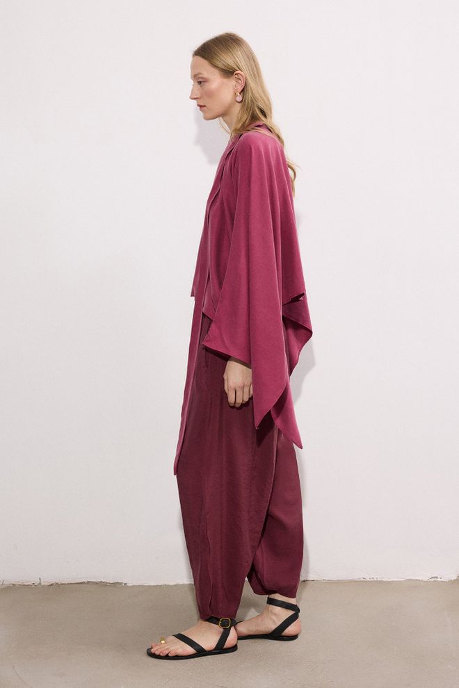 Touche Prive Claret Red Ethnic Boho Harem Pants Wholesale Clothing Lounge