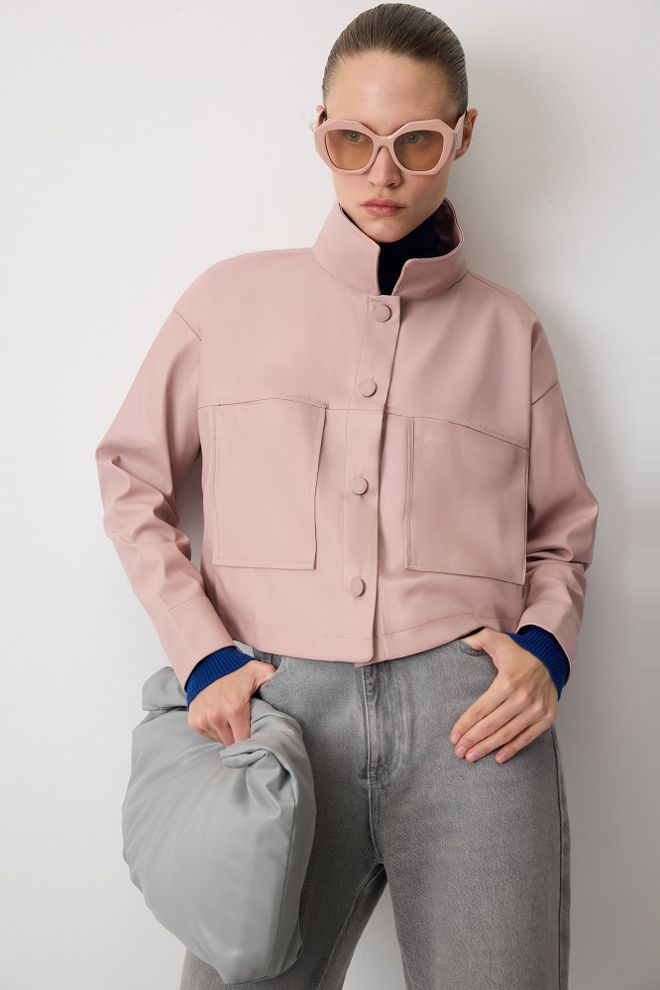 Touche Prive Pink Casual Elegant Preppy Shirt Wholesale Clothing 1