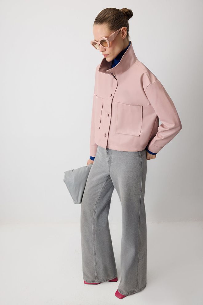 Touche Prive Розовая Повседневный Элегантный Опрятный Рубашка Оптовая продажа одежды Повседневный