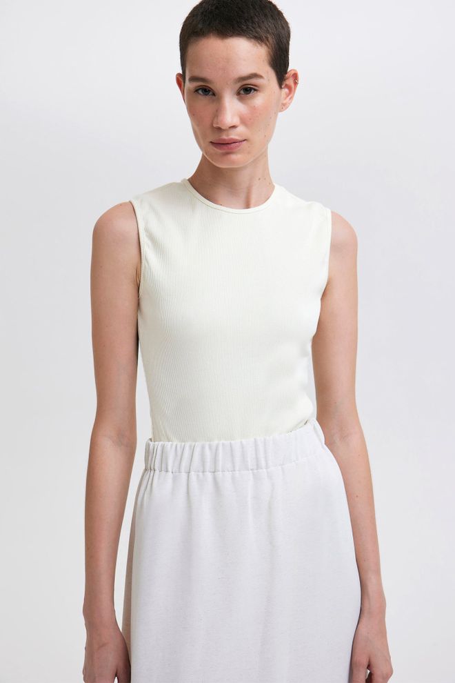 Touche Prive White Casual Elegant Blouse With Cap Sleeves Wholesale Clothing Spring