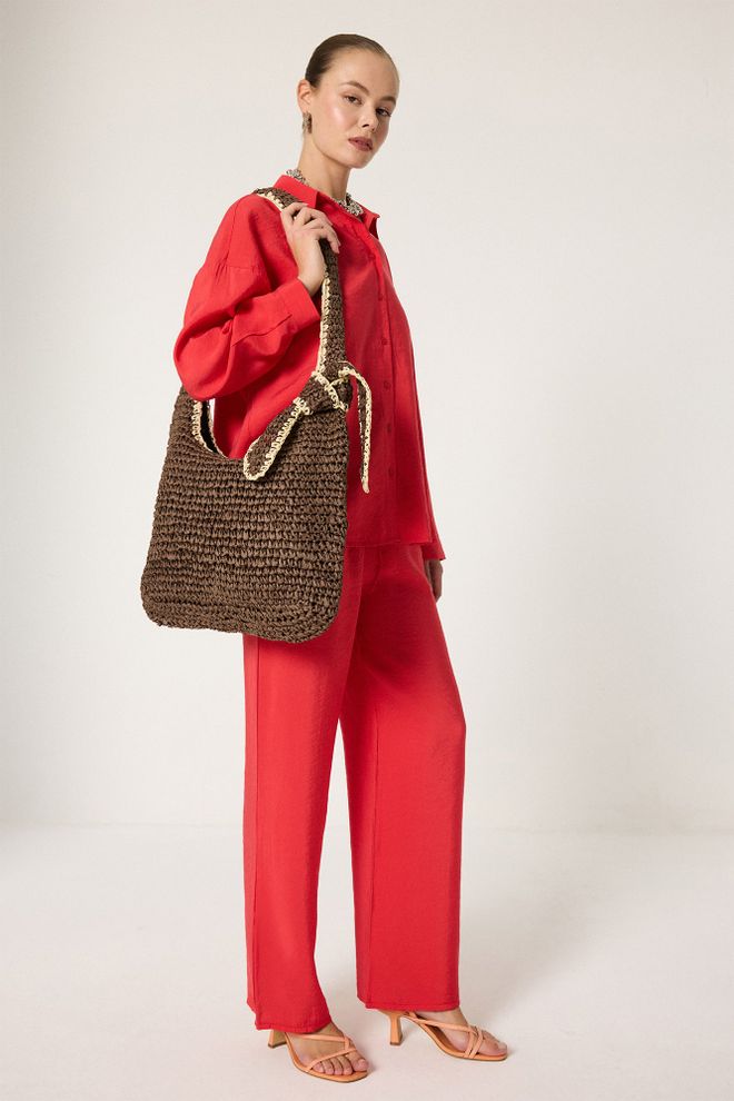 Touche Prive Contrast Mesh Bag Wholesale Clothing 1