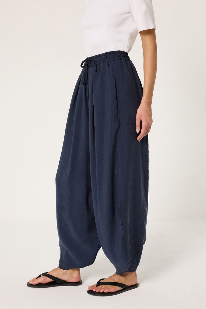 Touche Prive Navy Blue Casual Boho Harem Pants Wholesale Clothing Lounge