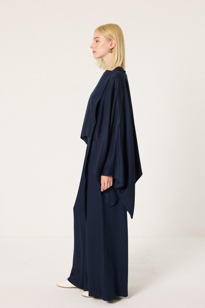 Touche Prive Елегантан Комплет Морнарско Плаве Боје Са Палацо Панталонама Велепродаја одеће 1