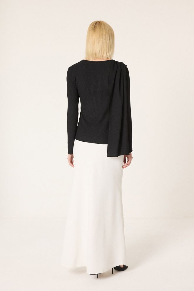 Touche Prive Black Elegant Vintage Blouse Wholesale Clothing Vintage