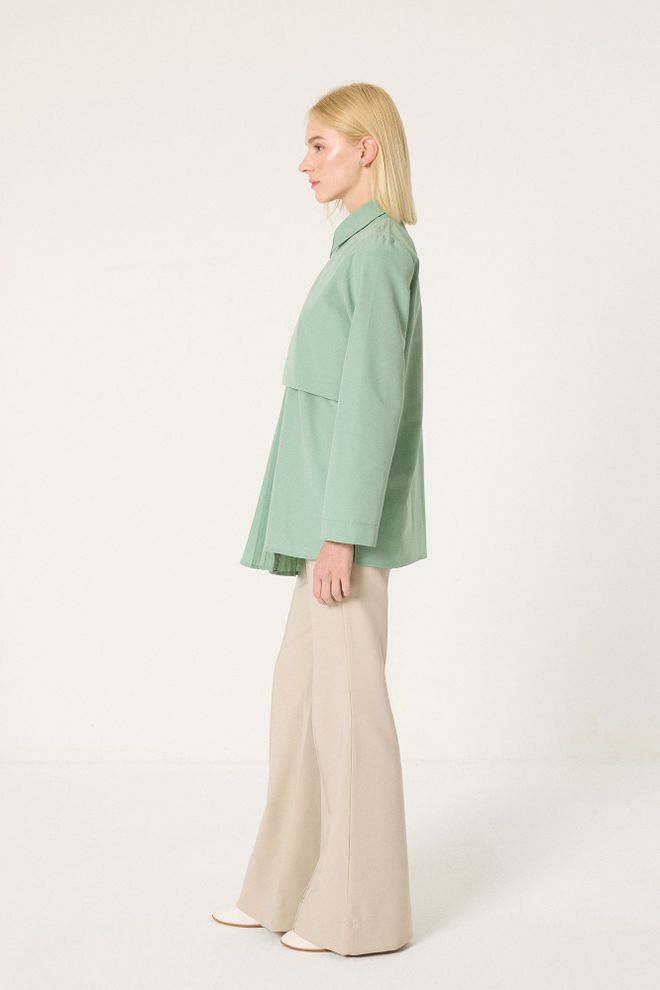 Touche Prive Зелена Формална Елегантна Кежуал Кошуља Велепродаја одеће Пролеће